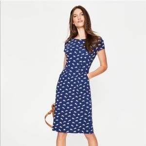Boden Phoebe Jersey Horse Print Dress